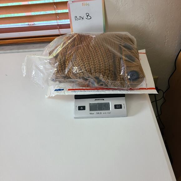 Soft Surroundings Sweater Women PS Brown Chunky Knit Wool Blend Double Buttons - Picture 12 of 12